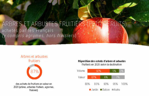 Études achats arbres arbustes fruitiers données 2020